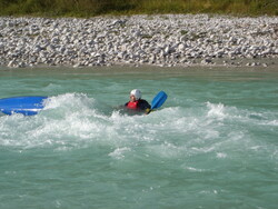 Kajak na řece Soča