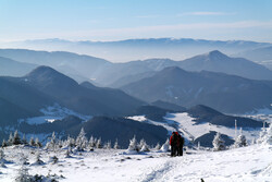 Zimn&iacute; v&yacute;stup na Velk&yacute; Choč