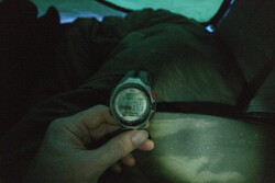 Zimn&iacute; kemping na Slovensku v -26,6 &deg;C